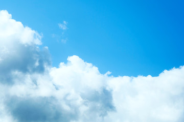 Sky clouds cirrus clouds on a blue background