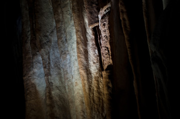 Stalactites and stalagmites alongside other geological formations 