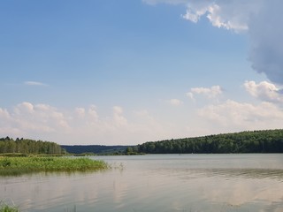 Rural river landscape