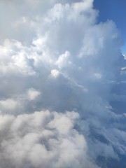 blue sky with white clouds