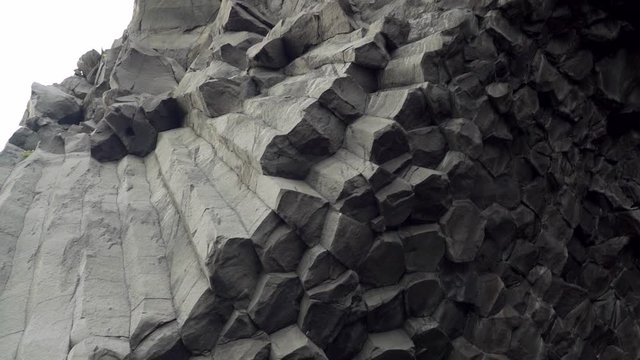 Basalt Rocks at the Black Beach in Vik