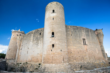 Fototapeta na wymiar Bellver Castle fortress in Palma-de-Mallorca, Spain