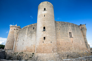 Naklejka premium Bellver Castle fortress in Palma-de-Mallorca, Spain