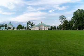 Fototapeta na wymiar Grand Menshikov Palace in Oranienbaum Lomonosov Park
