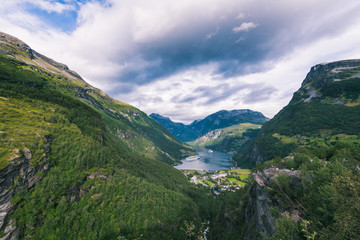 The Flydal gorge, Geiranger Fiord, Norway
