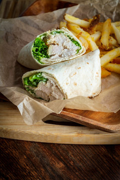 Chicken Caesar Wrap Sandwich