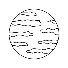 Isolated moon vector design