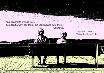 Happy grandparents' day September 8 2019 love forever grandparents and grandchildren thank you appreciation