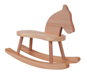 Rocking horse wooden toy vintage childhood