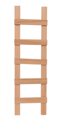 Simple handmade wooden ladder vertical