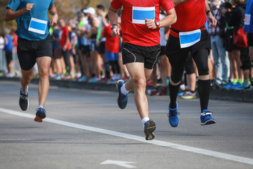 Fototapeta premium Runners at half marathon event