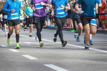 Runners at half marathon event