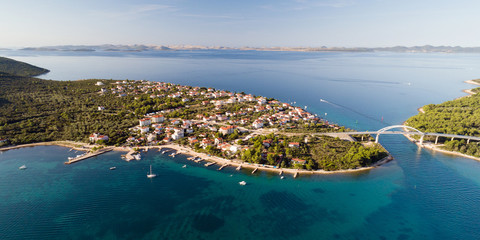 Zdrelac bridge connecting Ugljan and Pasman islands, Croatia