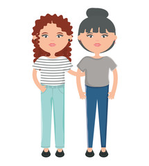 cute girls urban style characters