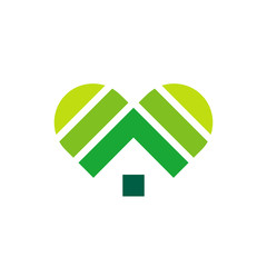 Vector home or house abstract logo - Vector