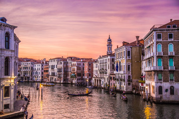 Views of streets and canals in Venice Italy - Powered by Adobe