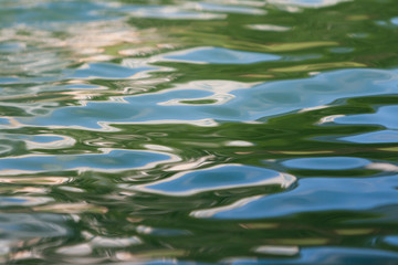 Green and blue reflections of summer