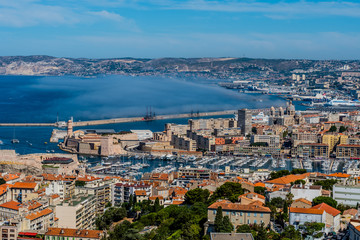 Marseille mer panorama ville