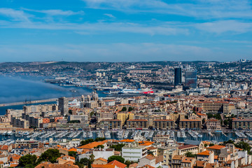 Obraz premium Marseille mer panorama ville