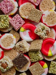 한국의 전통음식 강정,사탕