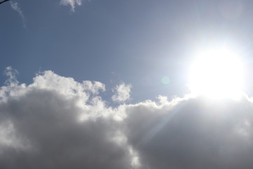 Obraz premium sun spring clouds