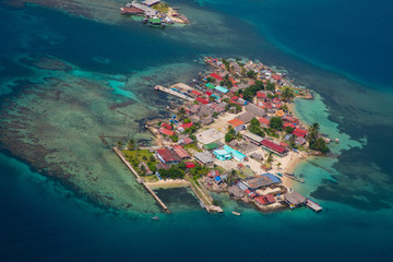 The San Blas Islands of panama is an archipelago comprising  365 islands and cays, of which 49 are inhabited