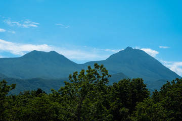 世界自然遺産＿知床＿真夏の知床連山