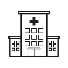 hospital building icon vector template