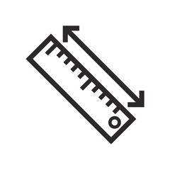  ruler icon vector design template