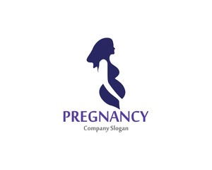 Pregnant logo symbol template design vector, emblem, design concept, creative