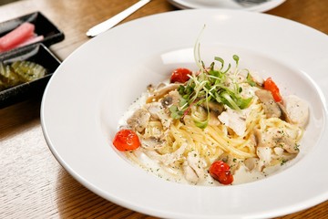 Pasta on a plate
