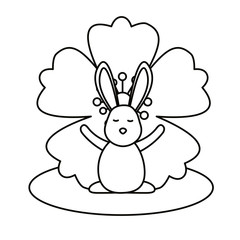 Isolated rabbit cartoon vector design