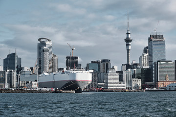 AUCKLAND,NZ - Jul 2019: Auckland Skyline. It's the largest and most populous urban area in the...