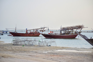 old fishing boat on the sea