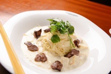 Pasta on a plate