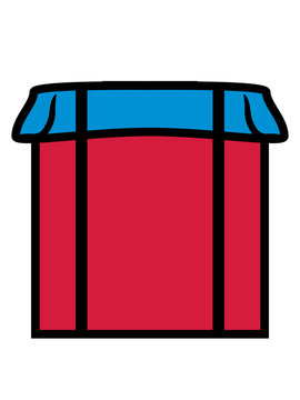 kiste paket proviant geschenk box &uuml;berraschung verpackt verpackung karton comic cartoon clipart design cool