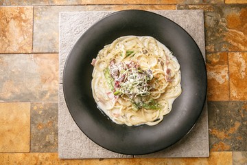 Pasta on a plate