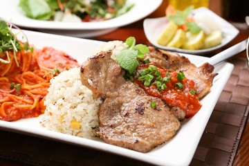 Steak on a plate