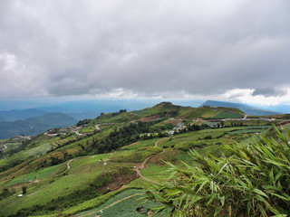 landscape mountain view Phu tabberk Phetchabun Thailand