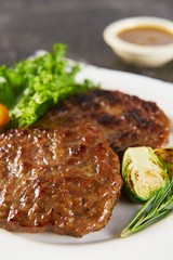 Steak on a plate