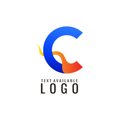 letter c logo design template