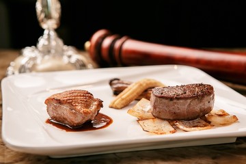 Steak on a plate