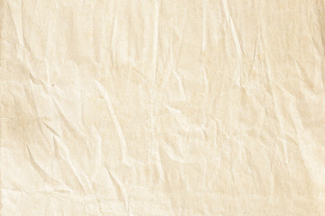 Old brown crumpled paper texture
