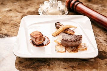 Steak on a plate