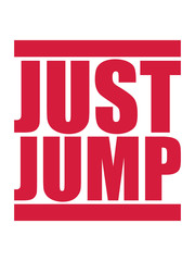 just jump rote balken logo fallschirmspringer clipart hobby cool einfach springen geöffneter fallschirm spaß absturz fliegen fallen tief boden springen luft design