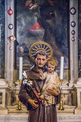Views of streets and canals in Venice Italy