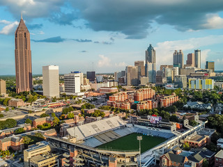 Midtown Atlanta with Stadium
