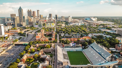 Atlanta Skyline and Stadium