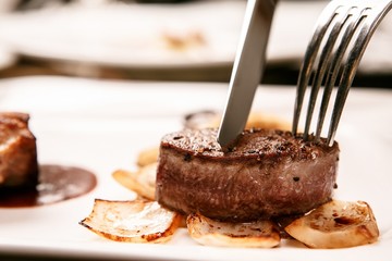 Steak on a plate