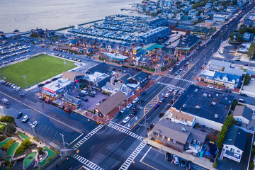 Fototapeta na wymiar Aerial of Long Beach Island New Jersey
